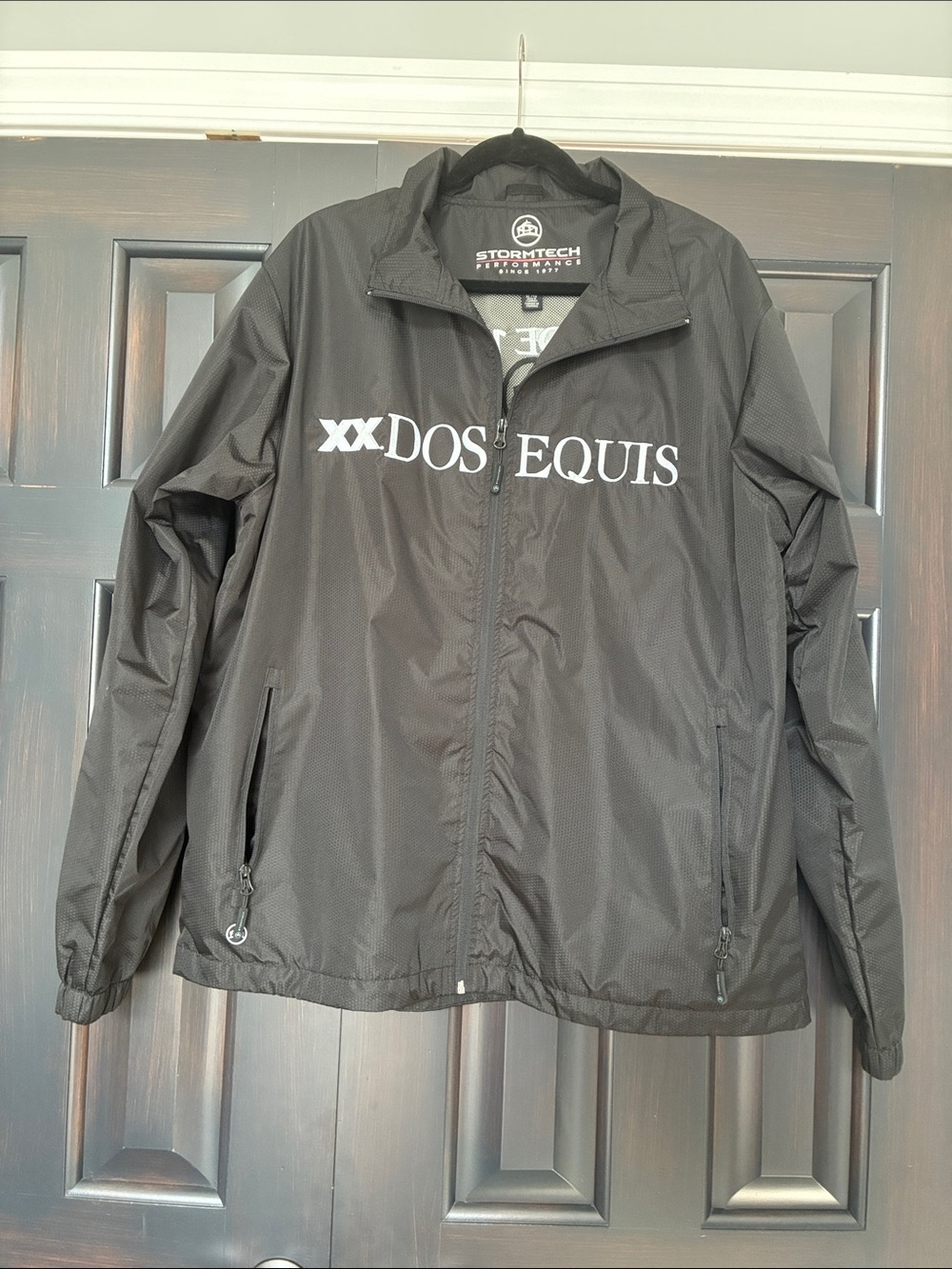 Men's Black StormTech Dos Equis Branded Windbreaker